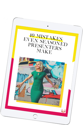 10 Mistakes Even Seasoned Presenters Make shown on iPad with smaller text saying Free! 10 Mistakes Even Seasoned Presenters Make shown on iPad with smaller text saying Free!