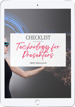 Technology for presenters checklist